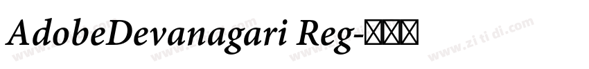 AdobeDevanagari Reg字体转换
